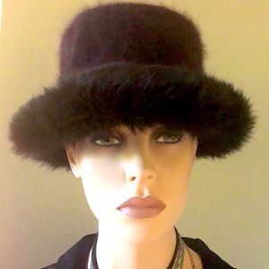 Scala Brown Hat w/Fur